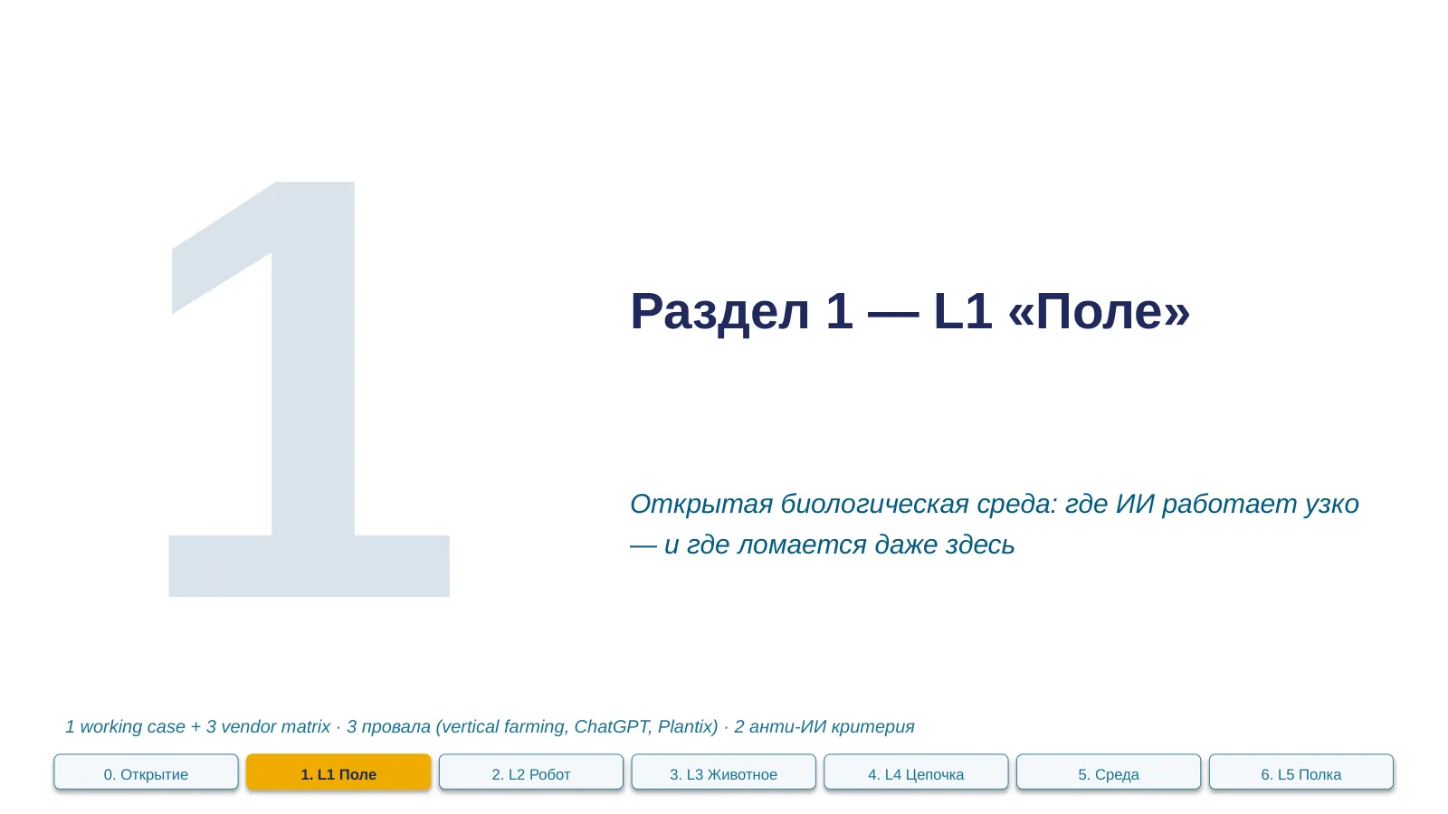 Слайд 6. Раздел 1 divider